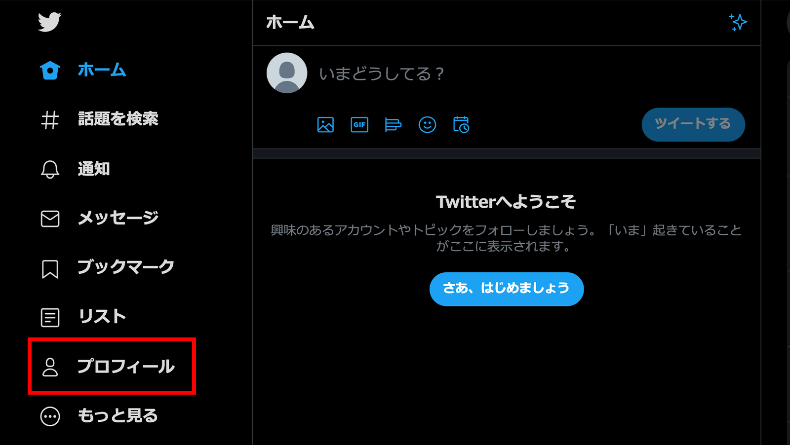 Twitterのプロフィール編集画面01