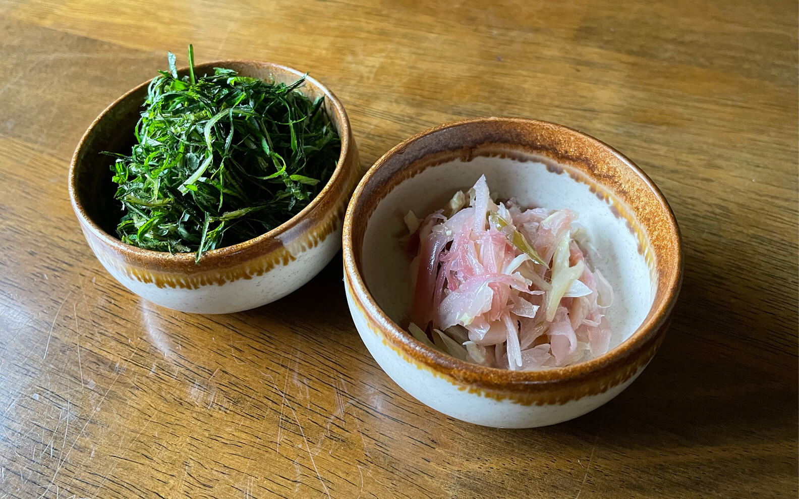 写真：薬味（青じそとミョウガ）