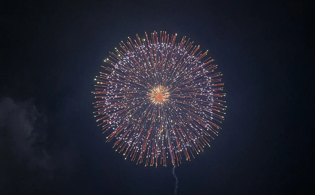 写真：大曲の花火