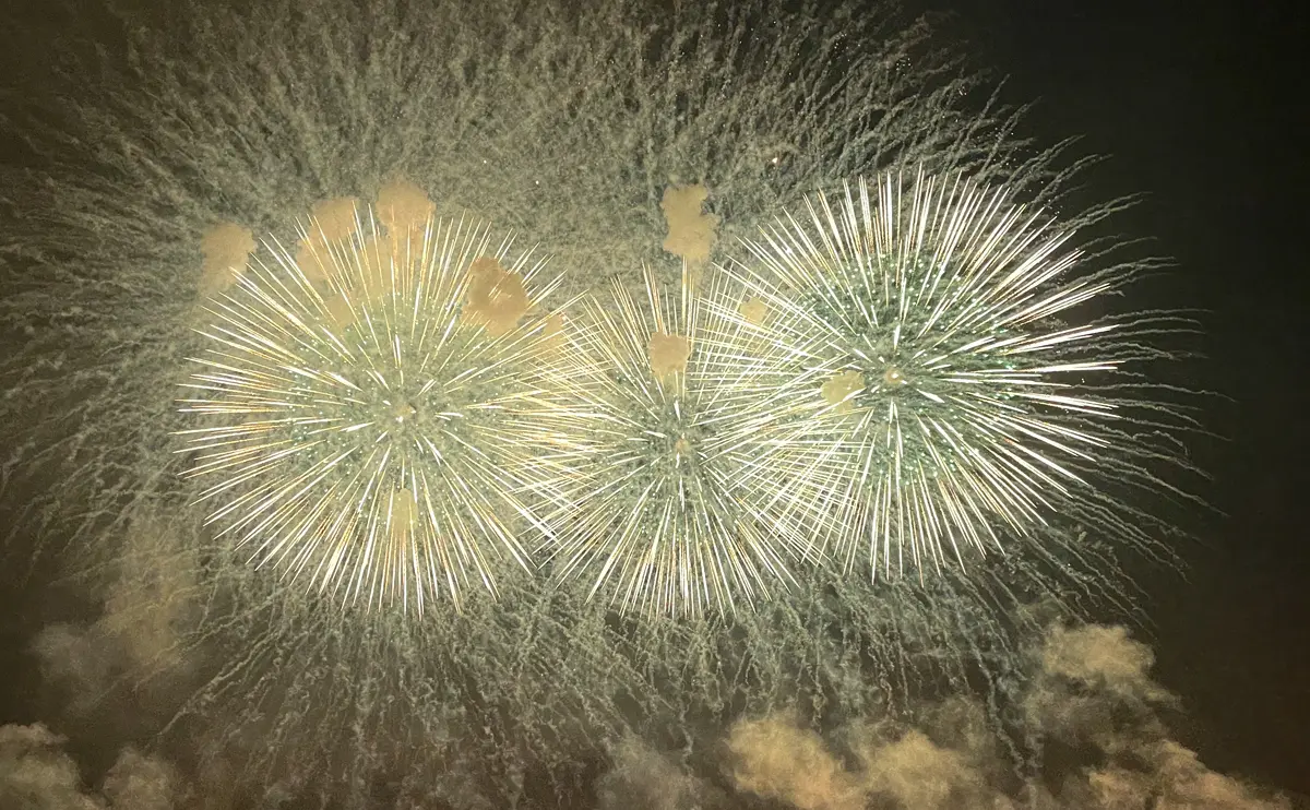 写真：大曲の花火