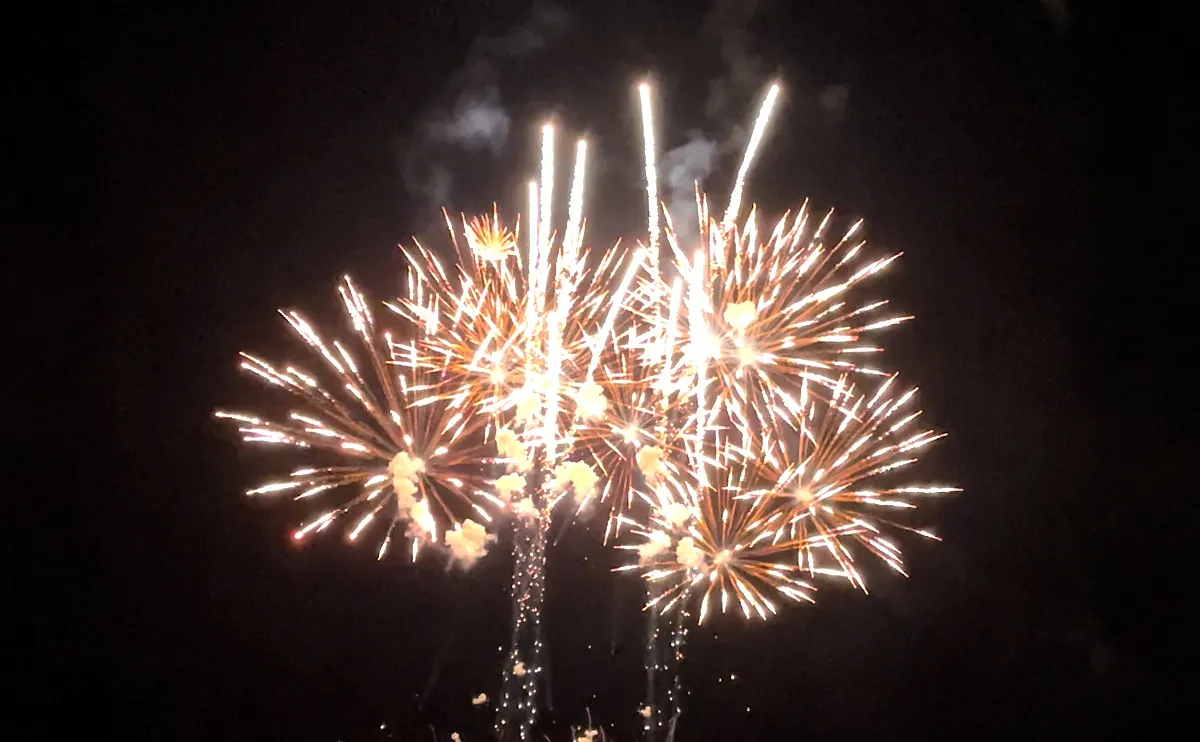写真：大曲の花火