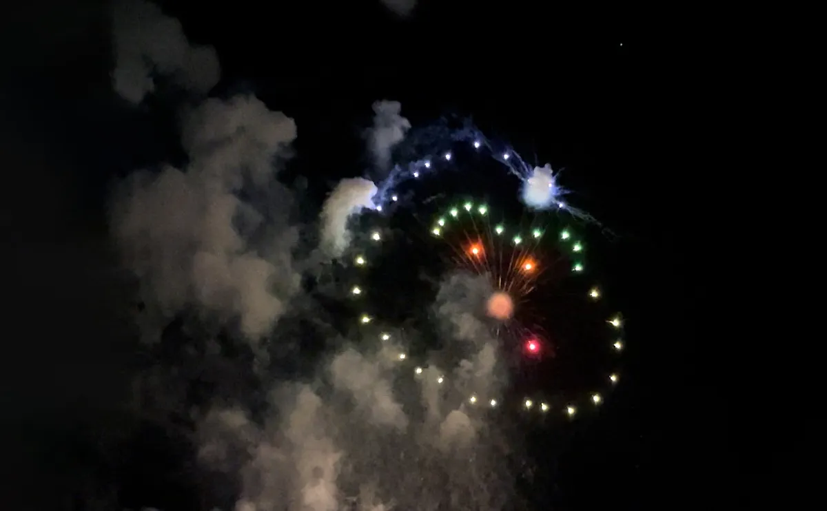 写真：クレヨンしんちゃんの花火