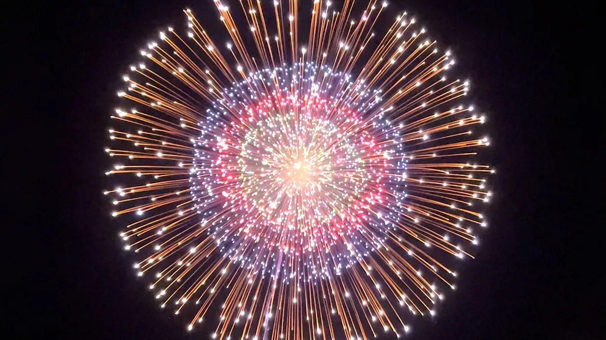 写真：大曲の花火
