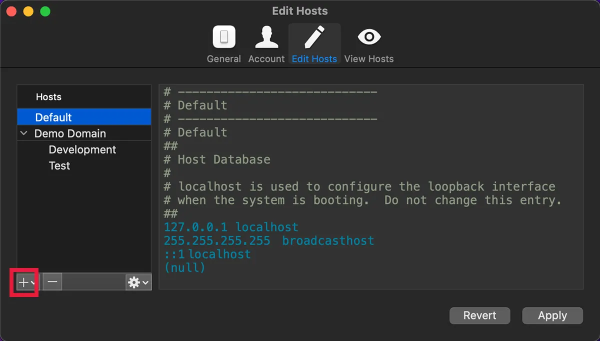 Hostsファイルを書き換える設定画面10
